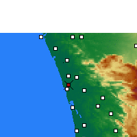 Nearby Forecast Locations - Kodungallur - Mapa
