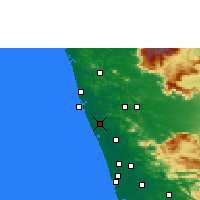 Nearby Forecast Locations - Kunnamkulam - Mapa
