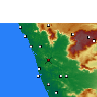 Nearby Forecast Locations - Malappuram - Mapa