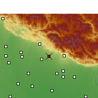 Nearby Forecast Locations - Nainital - Mapa