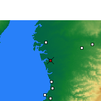 Nearby Forecast Locations - Navsari - Mapa