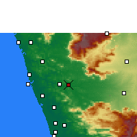 Nearby Forecast Locations - Ottappalam - Mapa