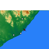Nearby Forecast Locations - Palasa Kasibugga - Mapa