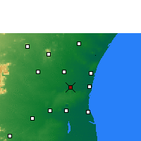 Nearby Forecast Locations - Panruti - Mapa