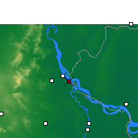 Nearby Forecast Locations - Paschim Punropara - Mapa