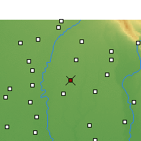 Nearby Forecast Locations - Thana Bhawan - Mapa