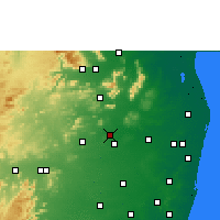 Nearby Forecast Locations - Tiruttani - Mapa