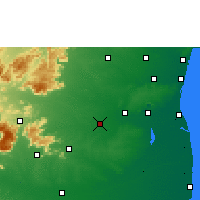 Nearby Forecast Locations - Tittakudi - Mapa