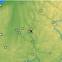 Nearby Forecast Locations - Hermitage - Mapa
