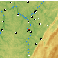 Nearby Forecast Locations - Monongahela - Mapa