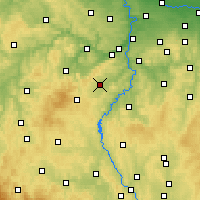 Nearby Forecast Locations - Dobříš - Mapa