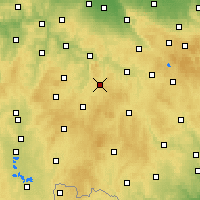 Nearby Forecast Locations - Humpolec - Mapa