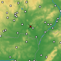 Nearby Forecast Locations - Hustopeče - Mapa