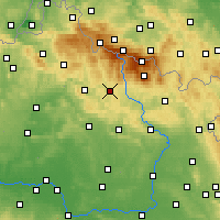 Nearby Forecast Locations - Jilemnice - Mapa