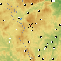 Nearby Forecast Locations - Mariánské Lázně - Mapa