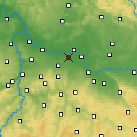 Nearby Forecast Locations - Sadská - Mapa
