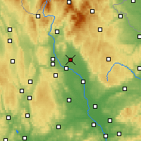 Nearby Forecast Locations - Uničov - Mapa