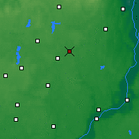 Nearby Forecast Locations - Czarna Woda - Mapa