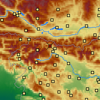 Nearby Forecast Locations - Jesenice - Mapa