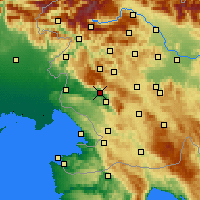 Nearby Forecast Locations - Ajdovščina - Mapa