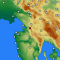 Nearby Forecast Locations - Hrpelje-Kozina - Mapa