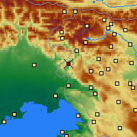 Nearby Forecast Locations - Kanal ob Soči - Mapa