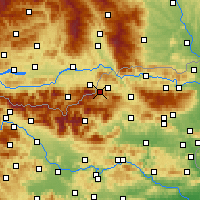 Nearby Forecast Locations - Mežica - Mapa