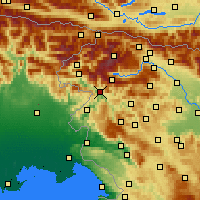 Nearby Forecast Locations - Tolmin - Mapa
