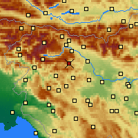 Nearby Forecast Locations - Železniki - Mapa