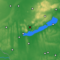 Nearby Forecast Locations - Tapolca - Mapa