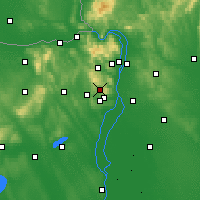 Nearby Forecast Locations - Budakeszi - Mapa