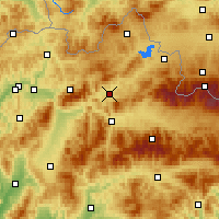 Nearby Forecast Locations - Dolný Kubín - Mapa