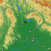 Nearby Forecast Locations - Michalovce - Mapa