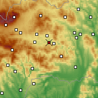 Nearby Forecast Locations - Spišské Vlachy - Mapa