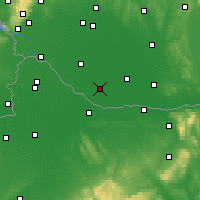 Nearby Forecast Locations - Veľký Meder - Mapa