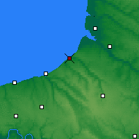 Nearby Forecast Locations - Le Tréport - Mapa