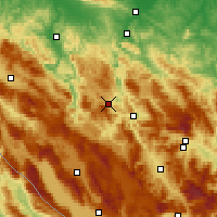 Nearby Forecast Locations - Mrkonjić Grad - Mapa