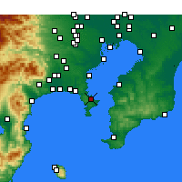 Nearby Forecast Locations - Yokosuka - Mapa