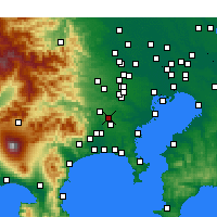 Nearby Forecast Locations - Machida - Mapa