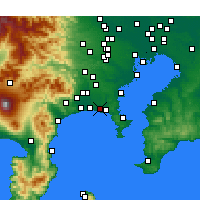 Nearby Forecast Locations - Fujisawa - Mapa