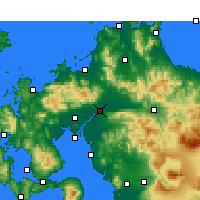 Nearby Forecast Locations - Kurume - Mapa