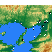 Nearby Forecast Locations - Akashi - Mapa