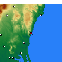 Nearby Forecast Locations - Hitachi - Mapa
