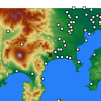 Nearby Forecast Locations - Hadano - Mapa