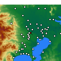 Nearby Forecast Locations - Asaka - Mapa