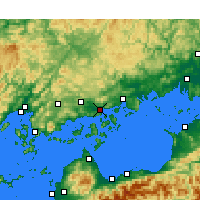 Nearby Forecast Locations - Mihara - Mapa