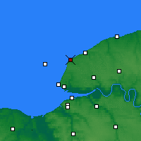 Nearby Forecast Locations - Étretat - Mapa