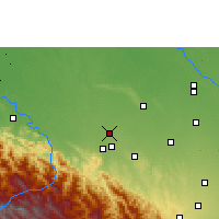 Nearby Forecast Locations - San Juan de Yapacaní - Mapa