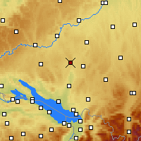 Nearby Forecast Locations - Aulendorf - Mapa