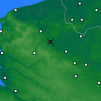 Nearby Forecast Locations - Aire-sur-la-Lys - Mapa